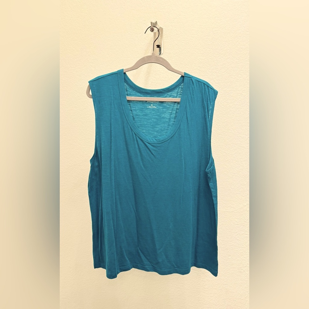 NWT Banana Republic teal tank top size XL